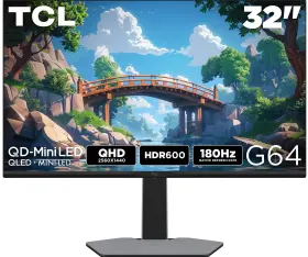 32G64 TCL Qhd Hdr Qd Mini Led Gaming Monitor Refresh