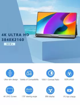 156A07 UPERFECT Monitor Gaming Hdmi Mini Dp Usb #2