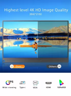 156J08 UPERFECT Monitor Freesync Laptop Second Screen #2