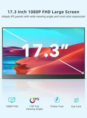 173K01W UPERFECT Usb Monitor Screen Gaming Hdmi Fhd #2