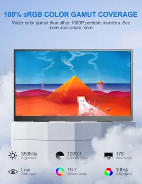 185F01 UPERFECT Monitor Usb Hdmi Ips Gaming Screen #2