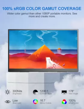 185T04 UPERFECT Monitor Laptop Usb Gaming Display #2