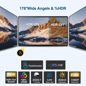 AT1M140HWL UPERFECT Touchscreen Monitor Vga Hdmi Display Vesa #3