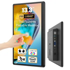 B0605M133HWL UPERFECT Monitor Touchscreen Display Screen Hdmi