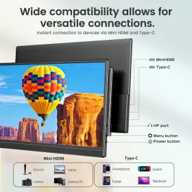 G0105M156HWL UPERFECT Monitor Hdmi Ubs Display Gaming #3