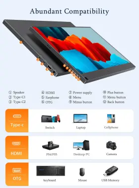 T0305M156HWL UPERFECT Monitor Ips Hdmi Usb Screen Display #3