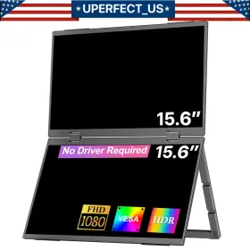 UP156DS1 UPERFECT Dual Ustation Folding Monitor Display Stand
