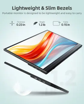 UP156G01 UPERFECT Monitor Fhd Usb Hdmi Display Hdr Ips Gam #3