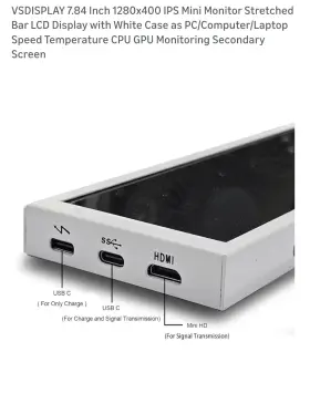 619438631245 VDISPLAY Vsdisplay Ips Mini Monitor Touch Screen
