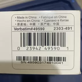 49590 VERBATIM Monitor Display Power Cord #2