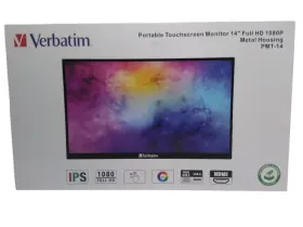 PMT-14 VERBATIM Touchscreen Monitor Usb Hdmi Box