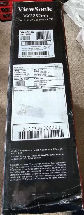 VX2252MH VIEWSONIC Box Monitor #3