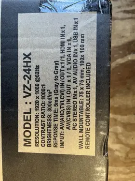 VZ-24HX VIEWZ Views Hybrid Led Cctv Monitor