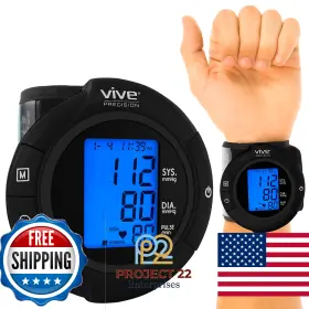 B094W6PT7N VIVE PRECISION Smart Wrist Blood Pressure Monitor