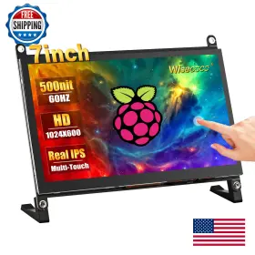 B0BRMWMK6X WISECOCO Touchscreen Monitor Raspberry Pi Hdmi Ips