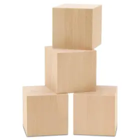 B0FM9N883Y WOODPECKERS Wood Cubes Blank Wooden Blocks Stem