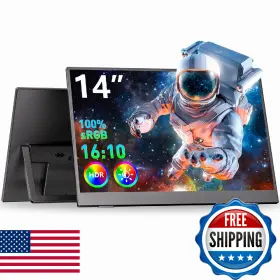 B0FDGD6KH2 WUAWE Fhd Monitor Second Screen Dual Speakers