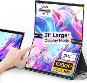B0BZ5826R2 YUBWVO Dual Screen Monitor Laptop Mac Win