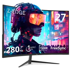 815895022255 Z-Z-EDGE Curved Gaming Monitor Frameless Led