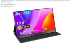 Uperfect Portable Monitor 15.6 Inch 1080p Travel With Speaker Hdmi Usb-c. Fixed Price $97.99.
