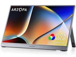Arzopa 16.1" Portable Monitor Gray, 100% Srgb Fhd 1080p Kickstand 16.1", Gray. Fixed Price $79.99.