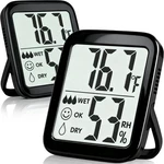 Antonki 2 Pack Room Thermometer For Home, Indoor Hygrometer Humidity Meter Gauge. Fixed Price $13.79.