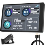 Wownova English Version Computer Temp Monitor, Argb Pc Case Display, Black. Fixed Price $54.29.