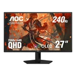 Aoc Q27g41zdf 27'' Qd-oled Qhd 240hz G-sync Compatible Gaming Monitor Black. Fixed Price $329.99.
