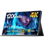 Uperfect 4k Portable Monitor 16" 1200nits Laptop Gaming Display Freesync. Fixed Price $123.99.