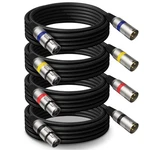 Heams Professional 4 Pack 25ft Xlr Cables, 25ft, Upgraded Color Connector. Fixed Price $58.91.