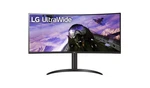 Lg 34bp65c-b 34" Class Uwqhd Curved Screen Led Monitor, Black. Fixed Price $450.00.