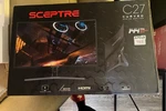 Sceptre C27 27" Curved Gaming Monitor 144hz Amd Freesync Hdmi Dp Dvi. Fixed Price $150.00.
