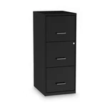 Alera Soho Vertical 3 Drawer Letter File Cabinet Black. Fixed Price $166.91.