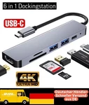 Usb-c 6in1 Hub Adapter Hdmi 4k Usb C 3.0 Micro Sd For Tv Macbook Iphone Samsung. Fixed Price $12.90.