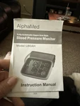 Alphamed U80ah Automatic Upper Arm Blood Pressure Monitor W/ Cuff & Case. Fixed Price $15.00.