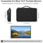 18.5" Monitor Bag Sleeve With Handle And Accessory Pocket. Fixed Price $51.19.