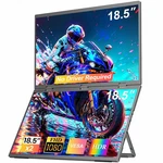 Eviciv 18.5" Dual Monitor Portable 1080p W/adjustable Stand No Driver Required. Fixed Price $199.99.