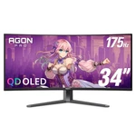 34 Ultra Wide Curved Qd Oled Gaming Monitor 3440x1440 175hz Ag346ucd Adjustable. Fixed Price $1084.99.