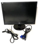 Aoc 919vwa 19" Widescreen Lcd Monitor Vga Dvi Audio W/ Ac Adapter & Video Cable. Fixed Price $19.99.