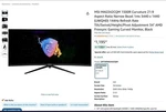 Msi Optix Mag342cq 34 Inch Ultrawide Gaming Monitor 144hz Uwqhd. Fixed Price $799.99.