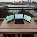 Domyfan 14" Triple Screen Extender / Monitor Port Til 1080p Open Box. Fixed Price $149.99.