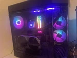 Gaming Setup Mouse, Keyboard, Two Monitors, Headset, Microphone, Pc, And More. Fixed Price $2000.00.