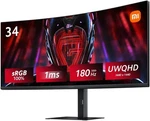 Xiaomi G34wqi Curved Gaming Monitor, 34-inch Uwqhd Ultra Widescreen, 180hz, Mprt. Fixed Price $214.70.
