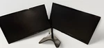 Two Viewsonic Va2446m-led 24-inch White Screen Monitor On Duo Stand W/chords. Fixed Price $150.99.