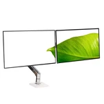 Dual Hp Z24f G3 24" Ips Monitor & Adjustable Sping Swivel Humanscale Clamp Stand. Fixed Price $199.99.