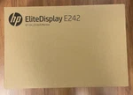 New Sealed Retail Box Hp E242 Lcd Monitor M1p02aa#aba - Stand + Cables Included. Fixed Price $149.95.