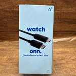Watch Onn Displayport To Hdmi Cable Cord 6 Ft 1.8m Long New Open Box. Fixed Price $10.99.