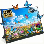 Axm 16" Portable Monitor Fhd Ips 120hz 400 Nits Oled-like Colors Usb-c Hdmi. Fixed Price $129.19.