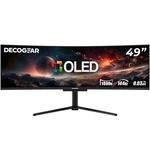 Deco Gear 49" Oled-qd Ultrawide Monitor, 5120x1440 Dqhd, 144hz, 0.03ms - Open Bo. Fixed Price $872.99.