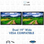 Dual (2x) Dell 19 Inch Desktop Wide Lcd Monitor Vesa Mount Vga Dvi Hdmi. Fixed Price $85.49.